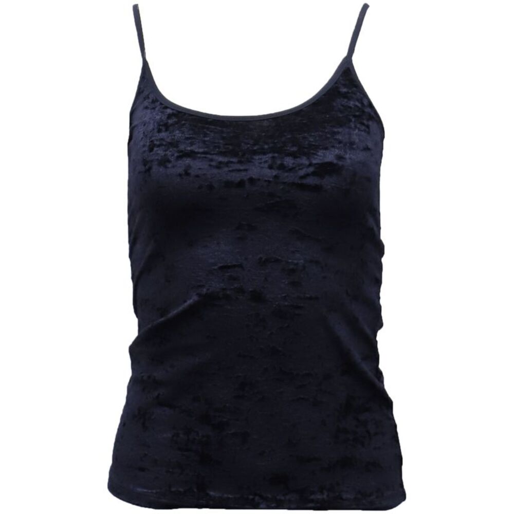 Vince Velvet Camisole in Navy Blue Polyamide